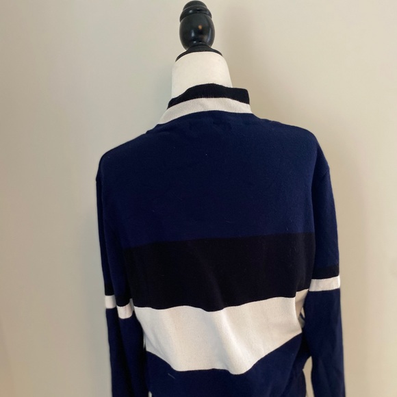 Zara Color Block Mock neck Cropped Knit Sweather - Picture 5 of 7